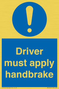 MV10047: Driver must apply handbrake
