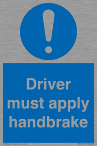MV10047: Driver must apply handbrake