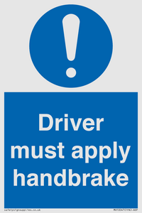 MV10047: Driver must apply handbrake
