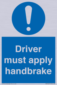 MV10047: Driver must apply handbrake