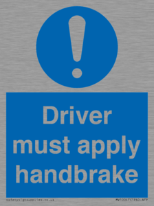 MV10047: Driver must apply handbrake