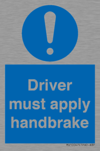MV10047: Driver must apply handbrake