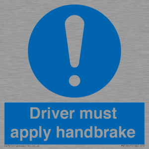 MV10047: Driver must apply handbrake