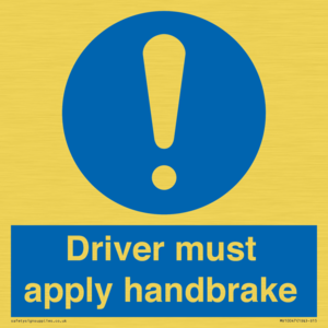 MV10047: Driver must apply handbrake