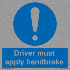 MV10047: Driver must apply handbrake