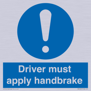 MV10047: Driver must apply handbrake