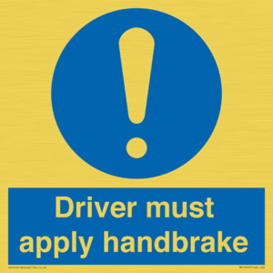 MV10047: Driver must apply handbrake