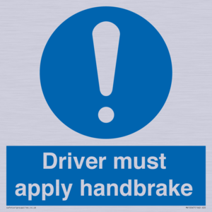 MV10047: Driver must apply handbrake