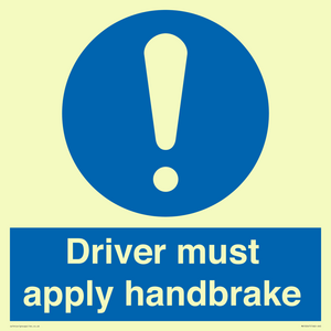 MV10047: Driver must apply handbrake