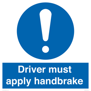MV10047: Driver must apply handbrake