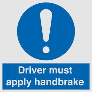 MV10047: Driver must apply handbrake