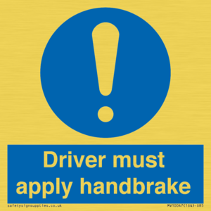 MV10047: Driver must apply handbrake
