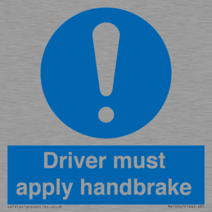 MV10047: Driver must apply handbrake