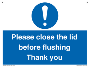 MV10127: Please close the lid before flushing Thank you