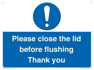 MV10127: Please close the lid before flushing Thank you