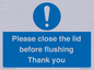 MV10127: Please close the lid before flushing Thank you