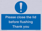 MV10127: Please close the lid before flushing Thank you