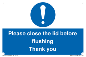 MV10127: Please close the lid before flushing Thank you