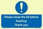 MV10127: Please close the lid before flushing Thank you