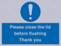 MV10127: Please close the lid before flushing Thank you