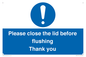 MV10127: Please close the lid before flushing Thank you