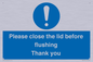 MV10127: Please close the lid before flushing Thank you