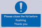 MV10127: Please close the lid before flushing Thank you