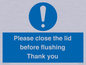 MV10127: Please close the lid before flushing Thank you