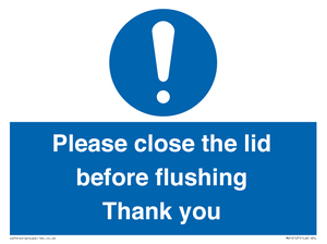 MV10127: Please close the lid before flushing Thank you