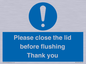 MV10127: Please close the lid before flushing Thank you
