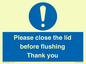 MV10127: Please close the lid before flushing Thank you