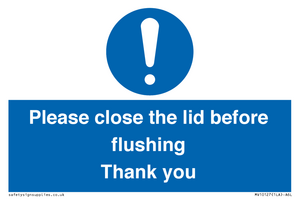 MV10127: Please close the lid before flushing Thank you