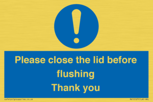 MV10127: Please close the lid before flushing Thank you