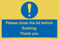 MV10127: Please close the lid before flushing Thank you