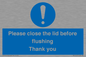 MV10127: Please close the lid before flushing Thank you