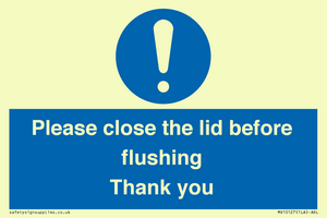 MV10127: Please close the lid before flushing Thank you