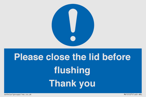 MV10127: Please close the lid before flushing Thank you
