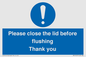 MV10127: Please close the lid before flushing Thank you