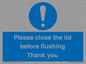 MV10127: Please close the lid before flushing Thank you