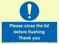 MV10127: Please close the lid before flushing Thank you
