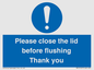 MV10127: Please close the lid before flushing Thank you