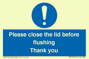 MV10127: Please close the lid before flushing Thank you