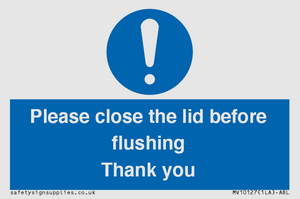 MV10127: Please close the lid before flushing Thank you