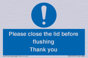 MV10127: Please close the lid before flushing Thank you