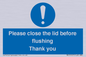 MV10127: Please close the lid before flushing Thank you
