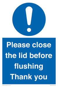 MV10127: Please close the lid before flushing Thank you