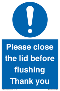 MV10127: Please close the lid before flushing Thank you