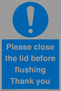 MV10127: Please close the lid before flushing Thank you