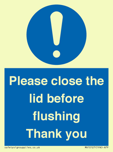MV10127: Please close the lid before flushing Thank you