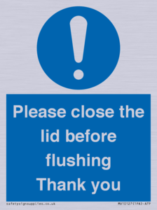 MV10127: Please close the lid before flushing Thank you